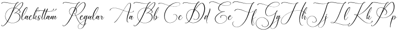 Blacksttam Regular font