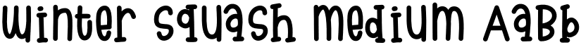 winter squash Medium font