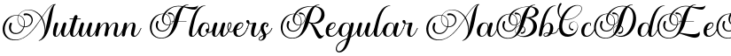 Autumn Flowers Regular font