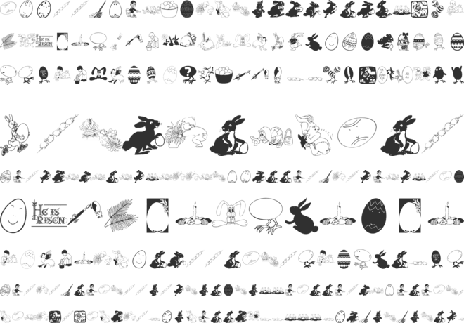 Eastereggs font preview