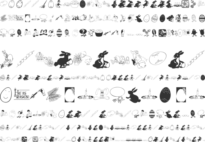 Eastereggs font preview