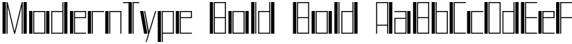 ModernType Bold Bold font