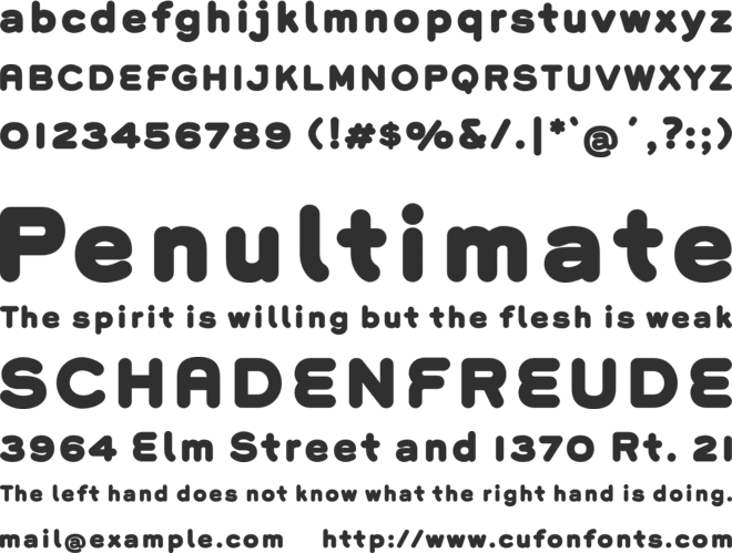 Grover Heavy font preview