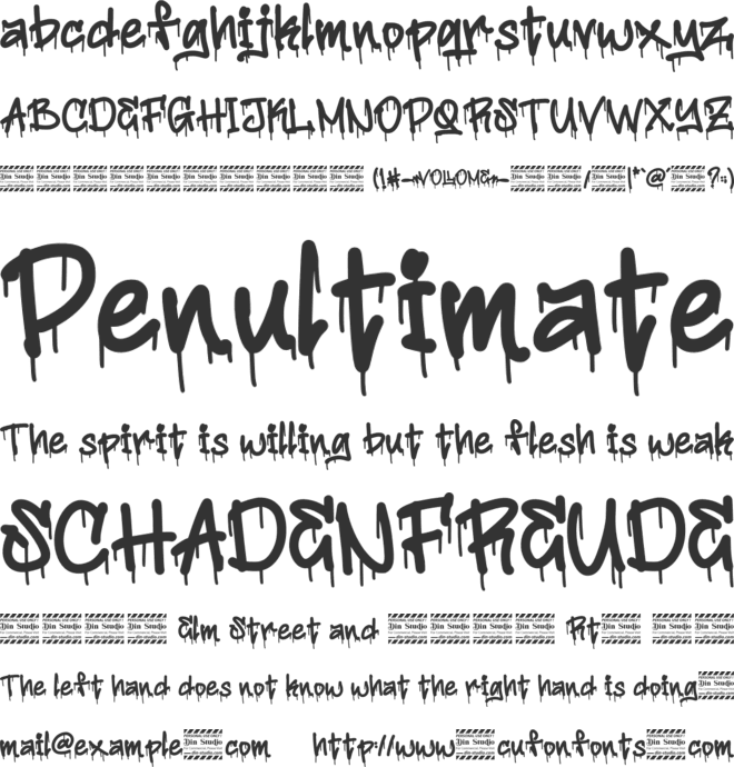 Vollome Personal Use font preview