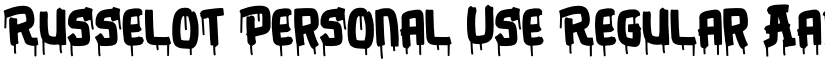 Russelot Personal Use Regular font