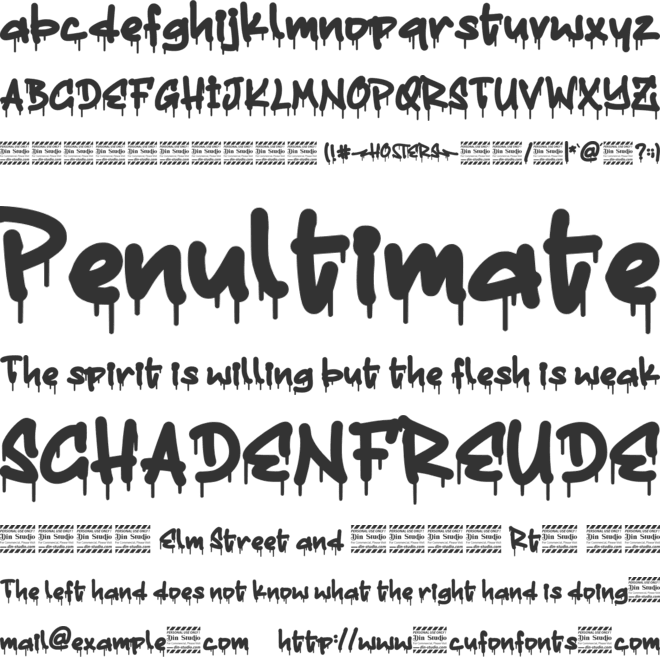 Hosters Personal Use font preview