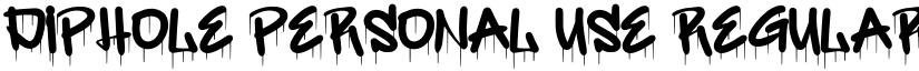 Diphole Personal Use Regular font
