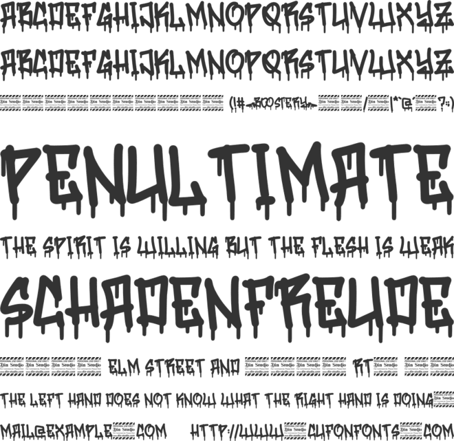 Boostery Personal Use font preview