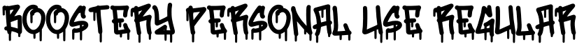 Boostery Personal Use Regular font