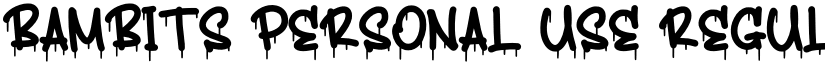 Bambits Personal Use font download