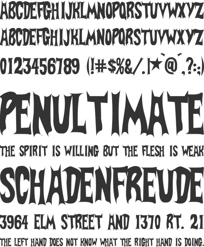 BatFont font preview