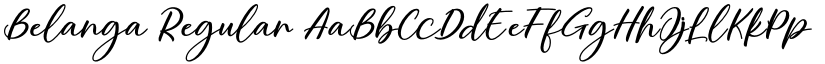 Belanga Regular font