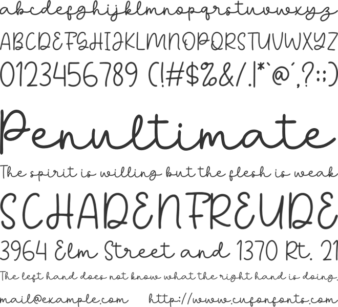 belalang font preview