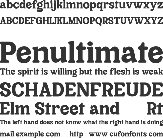 Cheria font preview