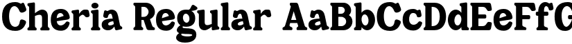 Cheria Regular font