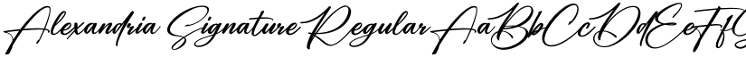 Alexandria Signature font download