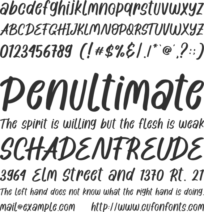 Night Pumpkind font preview