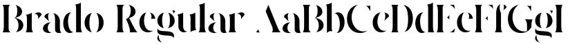 Brado Regular font