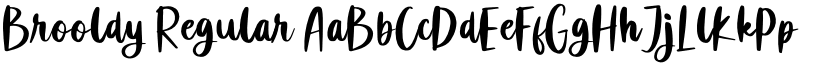 Brooldy Regular font