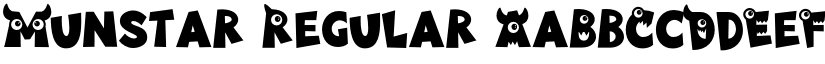Munstar Regular font