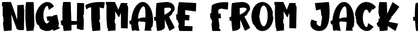 Nightmare From Jack Regular font