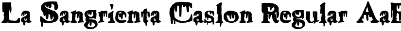 La Sangrienta Caslon font download