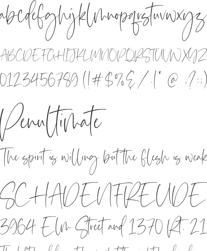 Southwood font preview