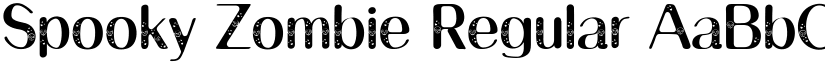 Spooky Zombie Regular font