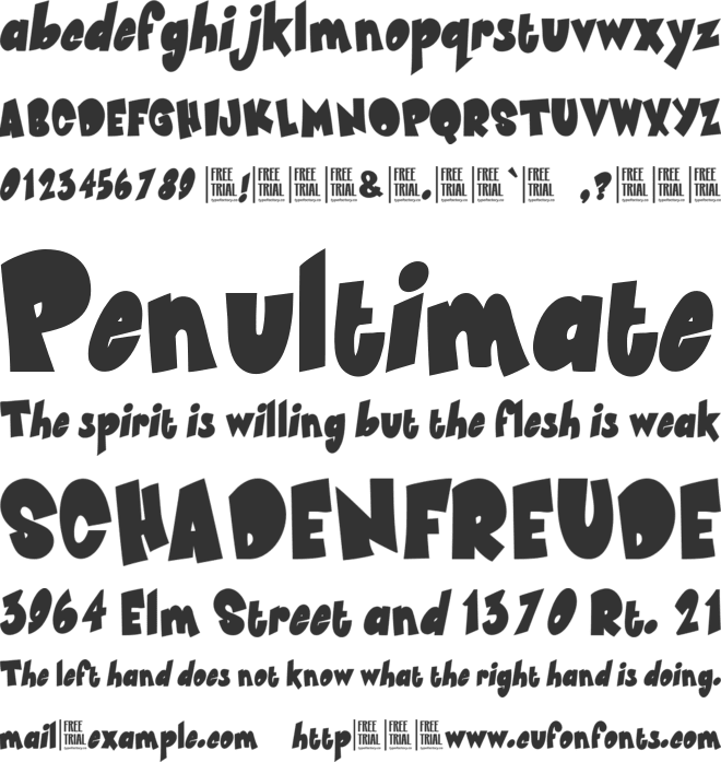 Main Kind font preview