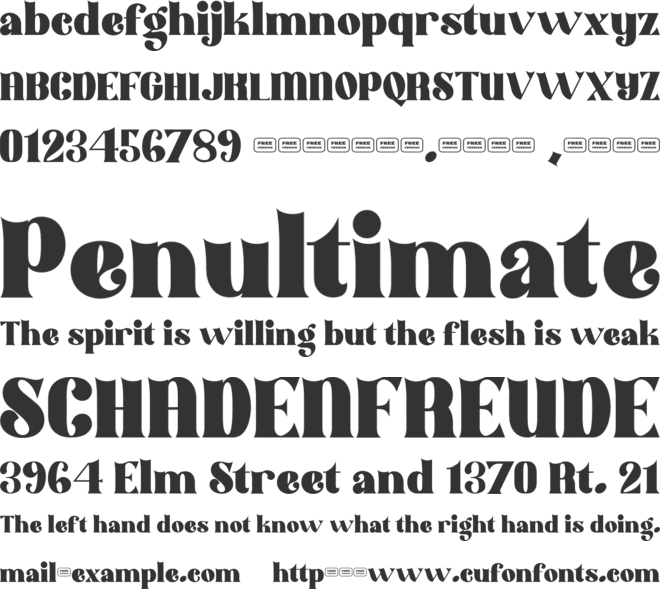 Likevibe Free Trial font preview