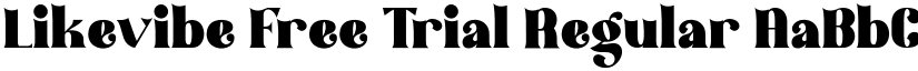 Likevibe Free Trial Regular font