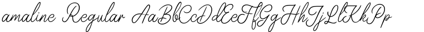 amaline Regular font