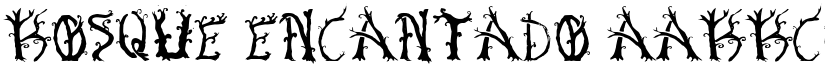 Bosque Encantado font