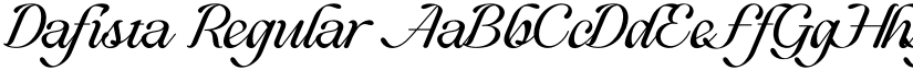 Dafista Regular font