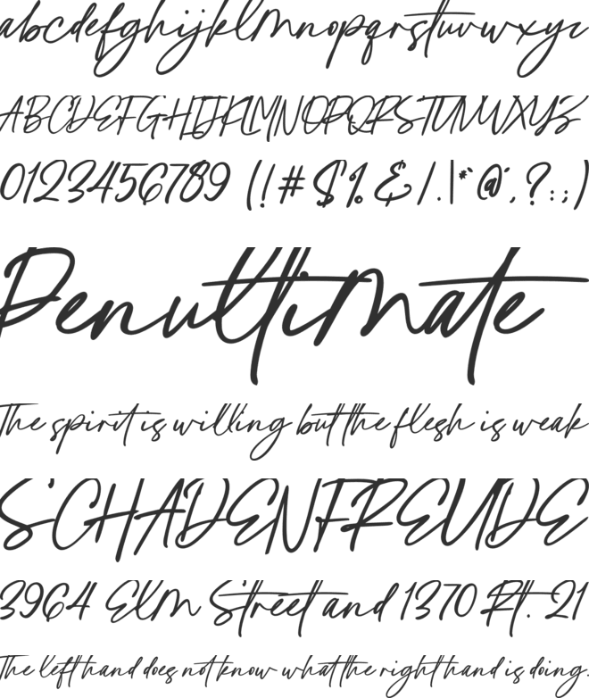 Costyle font preview