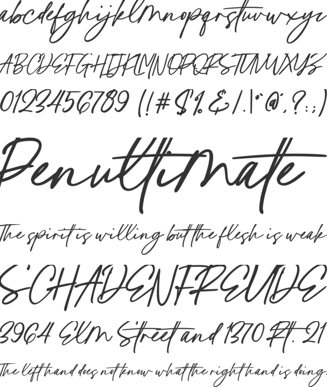 Costyle font preview