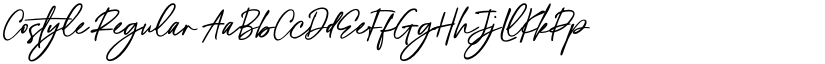 Costyle Regular font