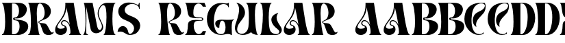 BRAMS Regular font
