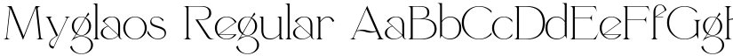 Myglaos Regular font
