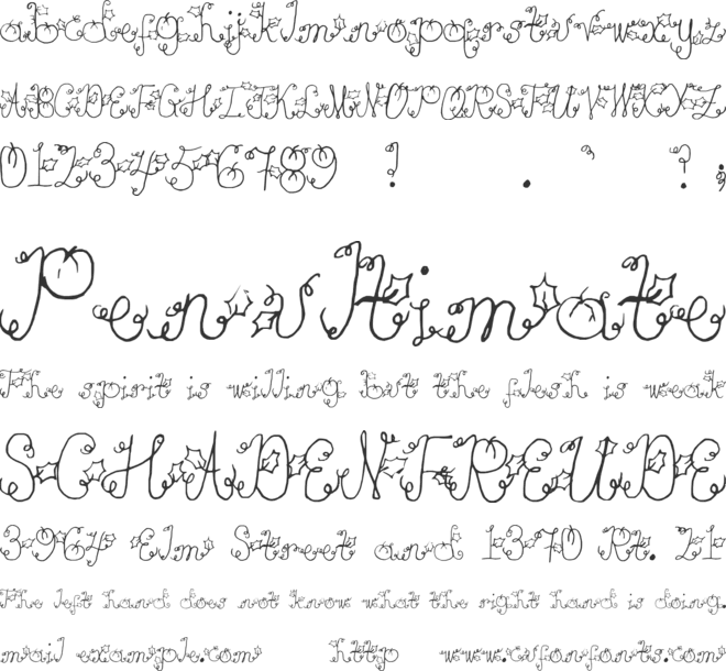 Pumpkin font preview