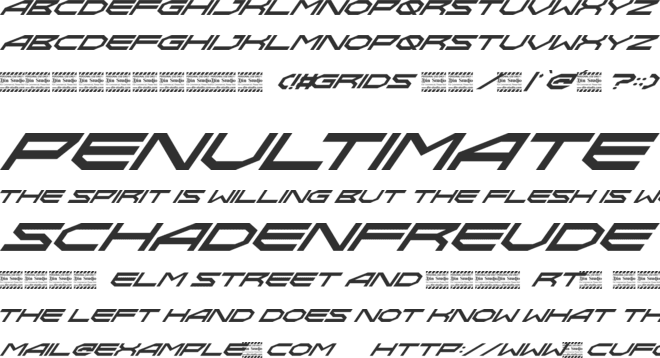 Grids Personal Use font preview