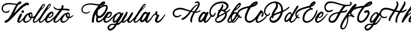 Violleto Regular font