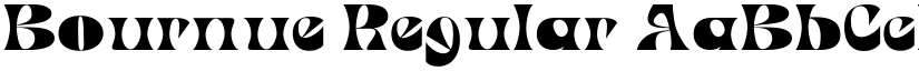 Bournue Regular font