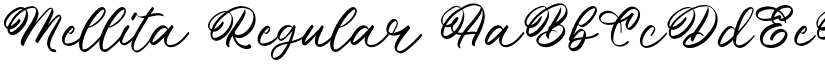 Mellita Regular font