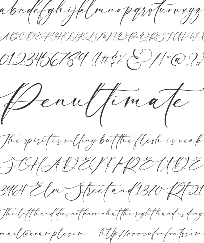 Luxury Modish font preview