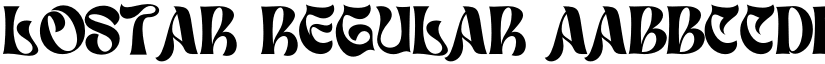 Lostar Regular font