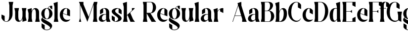 Jungle Mask Regular font