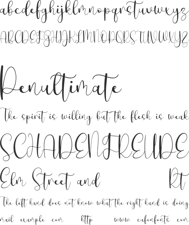 Ditta Missalle font preview