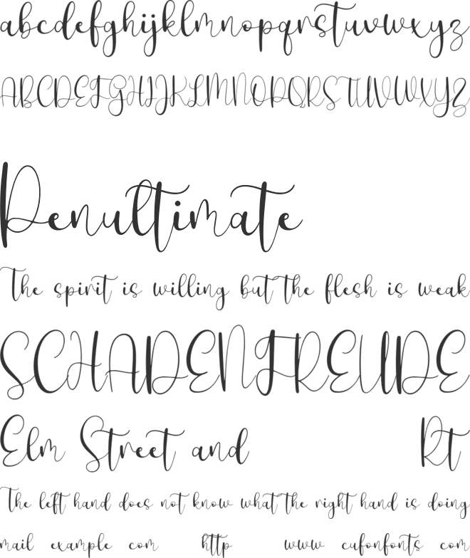 Ditta Missalle font preview