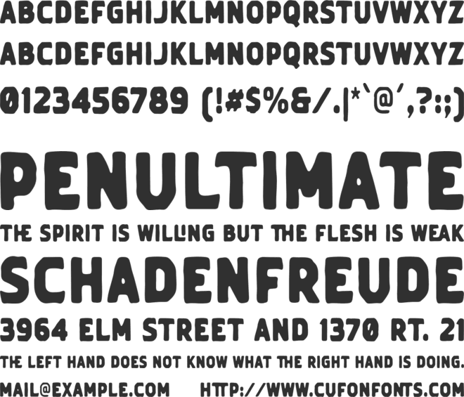Vintage Crafted Sans font preview